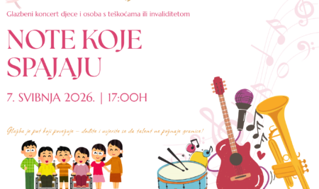 Glazbeni koncert djece i osoba s teškoćama ili invaliditetom